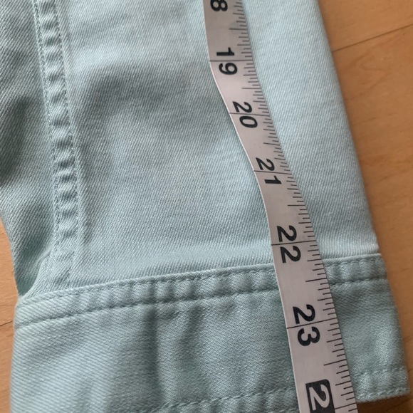 Talbots Denim Jean Jacket in Mint Color- Size L - Picture 10 of 10